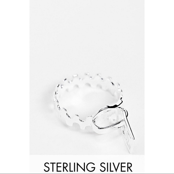 ASOS Other - (NWT) Sterling Silver Zipper Ring